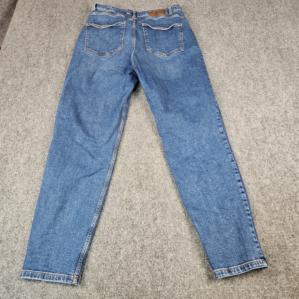 PIECES Mom HW ANK JNS High Waisted Ankle Jeans Blue Medium Wash XL 17102087 - Picture 14 of 14